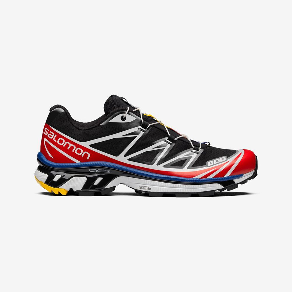 Salomon XT-6 RACING Zapatillas Hombre - Negras / Blancas / Rojas - Colombia (24768-FRMG)